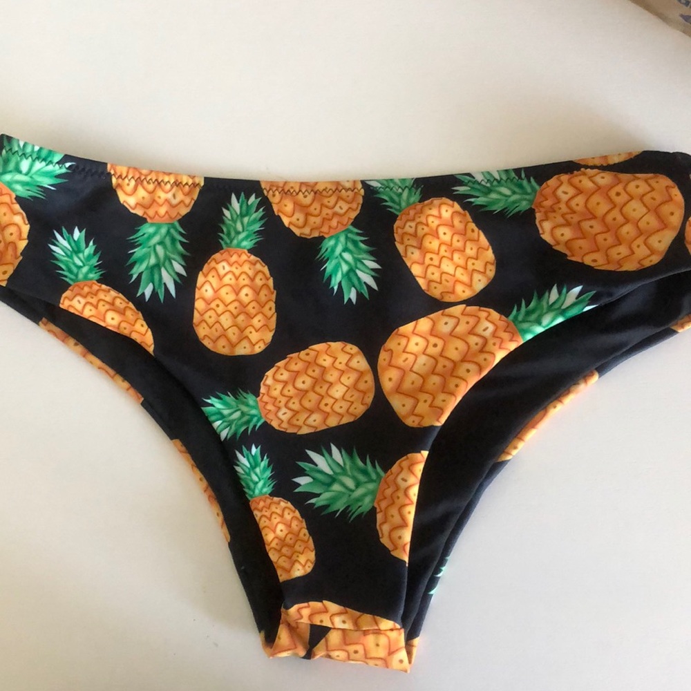 Pineapple Print Swim Bottoms